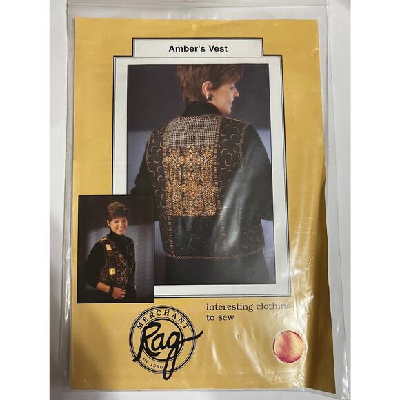 New Rag Merchant-AMBER VEST Pattern Sizes 6-16 Included - Picture 1 of 3